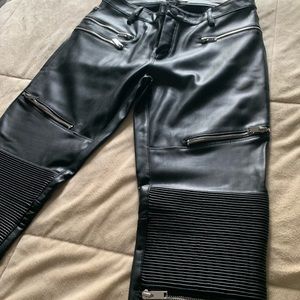 Zara faux leather pants